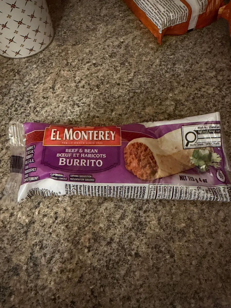 El Monterey microwave burritos