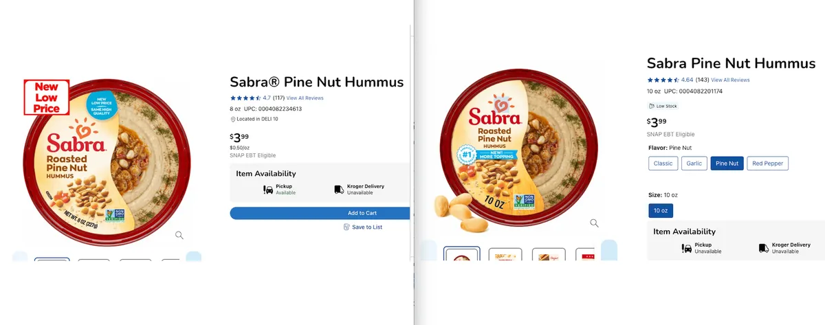 Sabra Pine Nut Hummus package photo