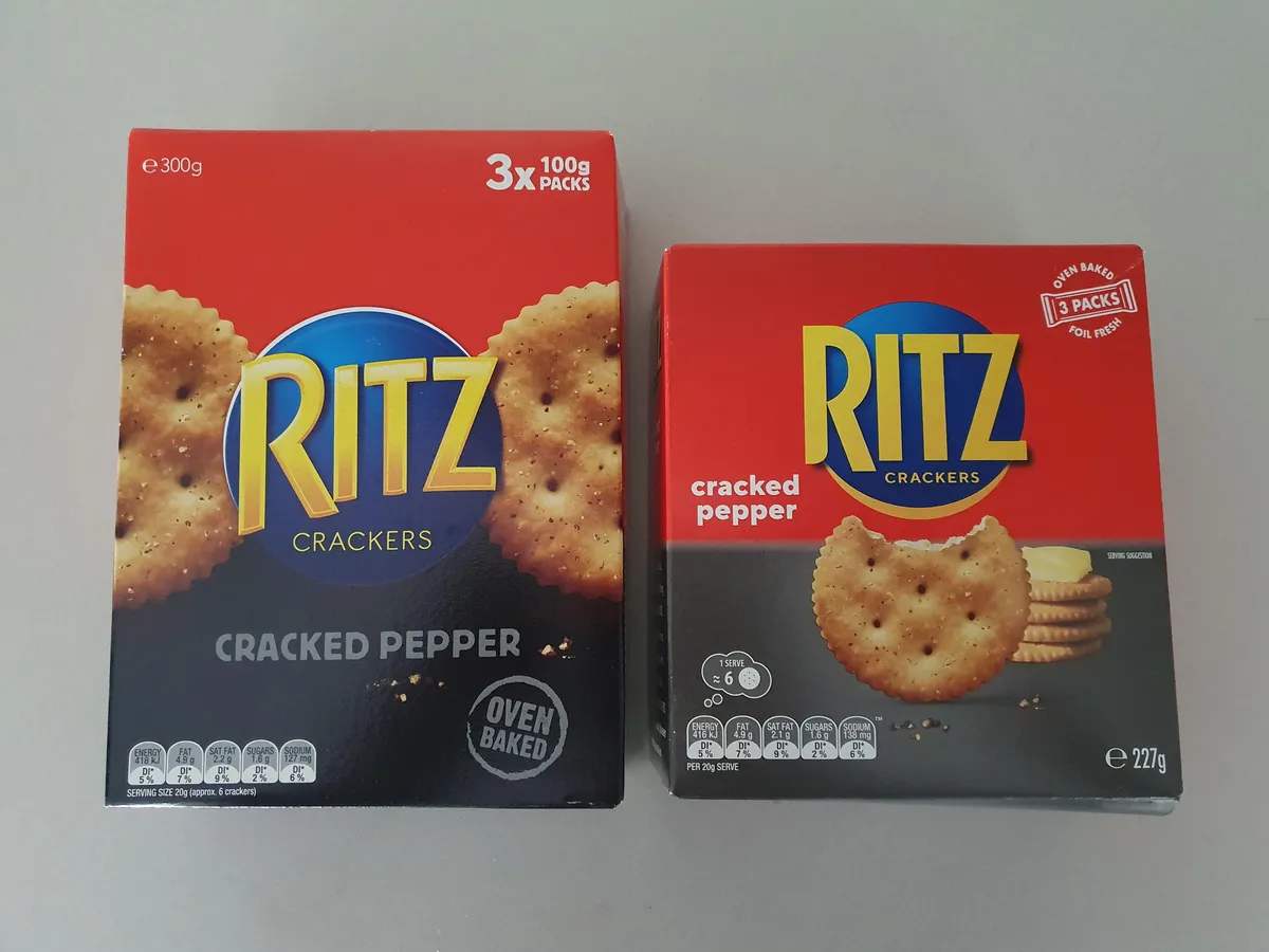 Ritz Ritz Crackers — 300g to 227g